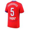 Maglia ufficiale Paris Saint Germain Marquinhos 5 Alternativa 2025-26 per Uomo